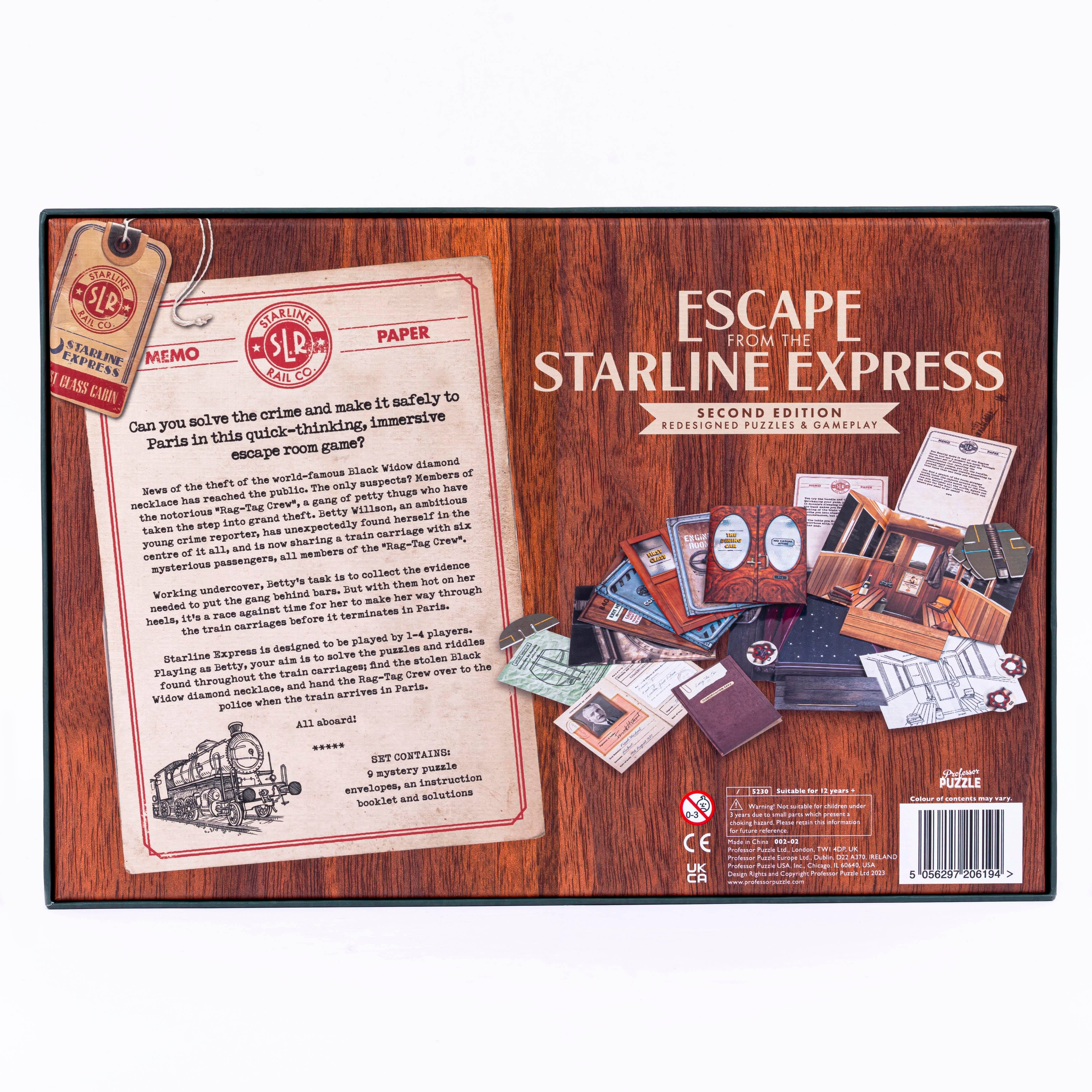 Professor PuzzleProfessor Puzzle - Dedektif Oyunu - Escape from the Starline ExpressES11630