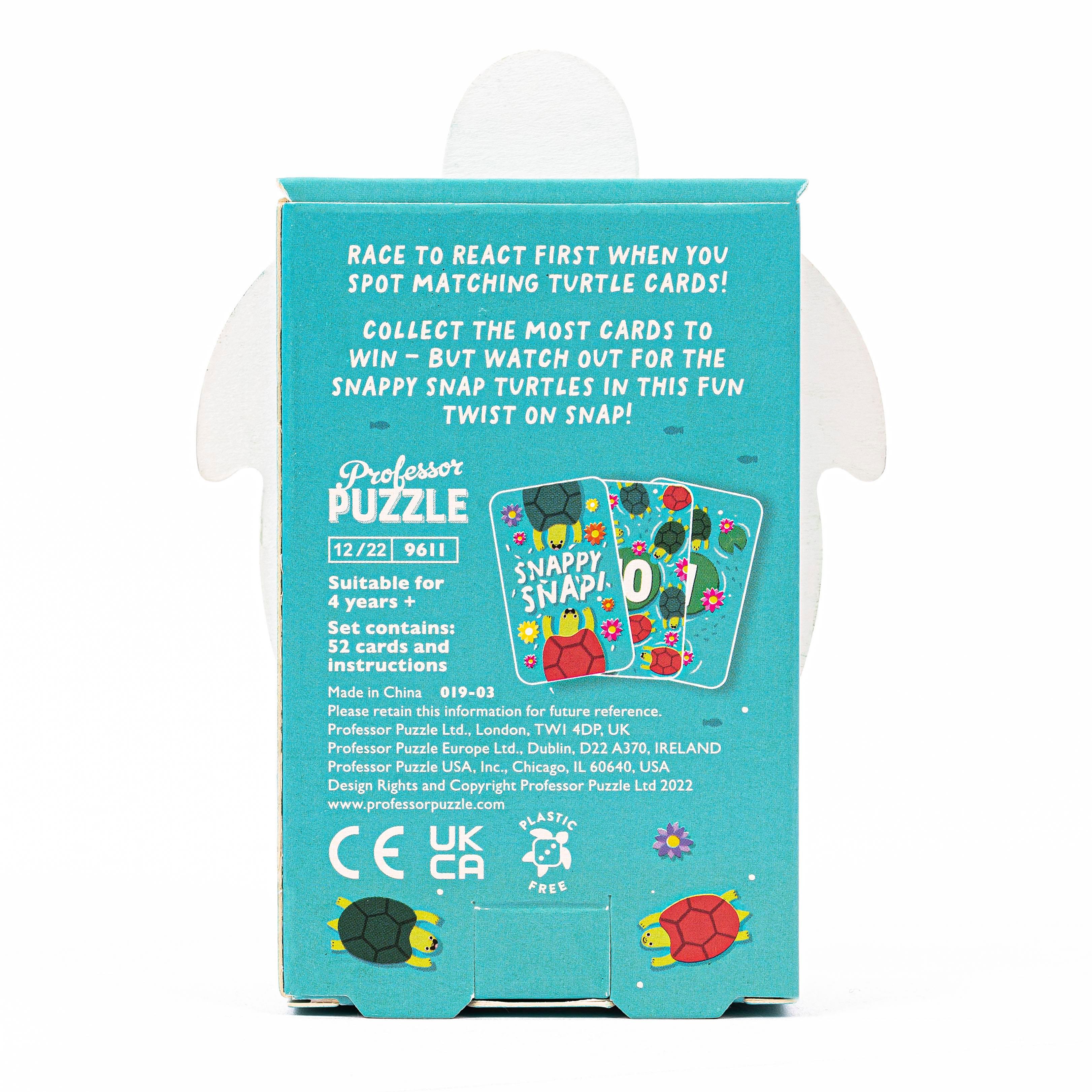 Professor PuzzleProfessor Puzzle - Eşleştirme Kart Oyunu - Snapping TurtlesPPKG9611