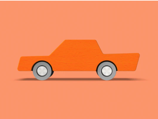 Waytoplay - Back & Forth Car - Orange - Araba - Turuncu STEM - Eğitici Setler