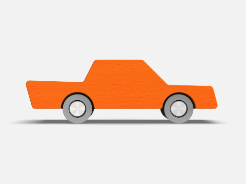 Waytoplay - Back & Forth Car - Orange - Araba - Turuncu STEM - Eğitici Setler