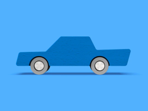 Waytoplay - Back & Forth Car - Blue - Araba - Mavi STEM - Eğitici Setler