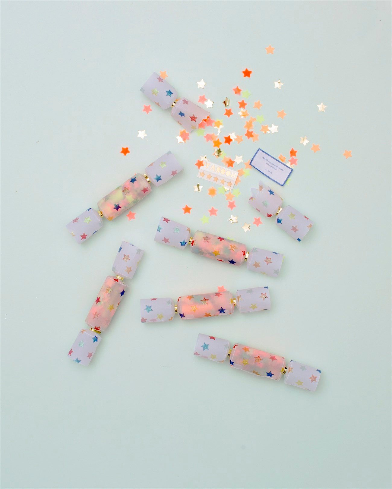 Multi Yıldızlar Konfeti Paketleri (6'lı) Süprizli Konfetiler ve Toplar