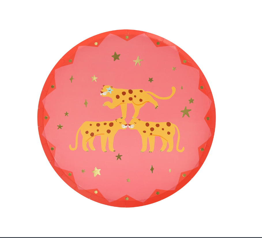 Meri Meri - Circus Side Plates - Sirk Tabaklar (M) (x8) Tabaklar
