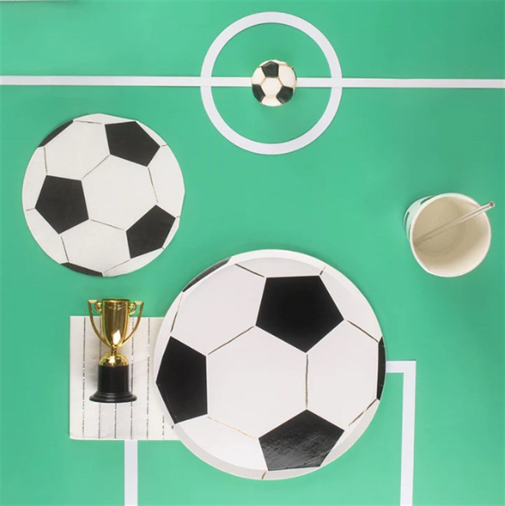 Meri Meri - Soccer Plates - Futbol Tabaklar - 8'li Tabaklar