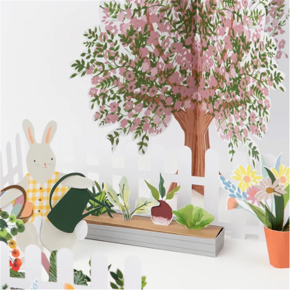 Meri Meri - Bunny Paper Play Garden - Tavşan Oyun Bahçesi Tavşan