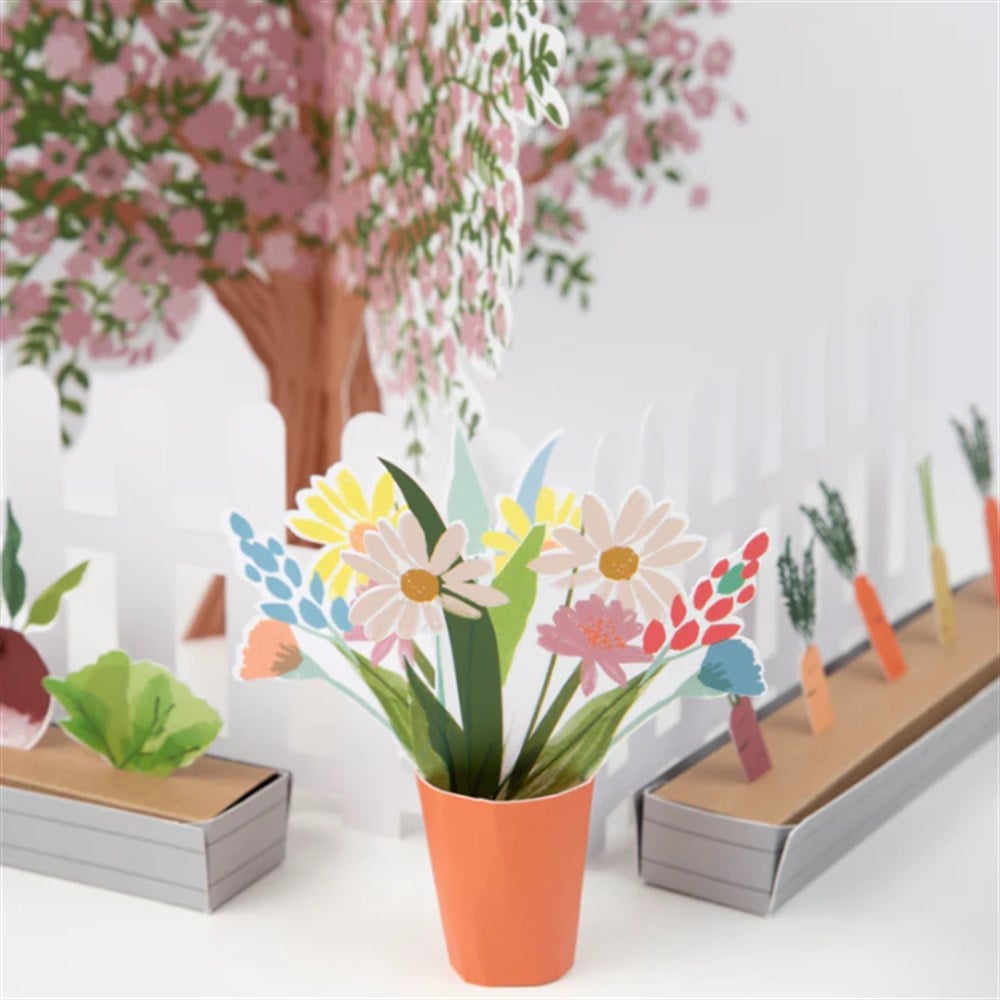 Meri Meri - Bunny Paper Play Garden - Tavşan Oyun Bahçesi Tavşan