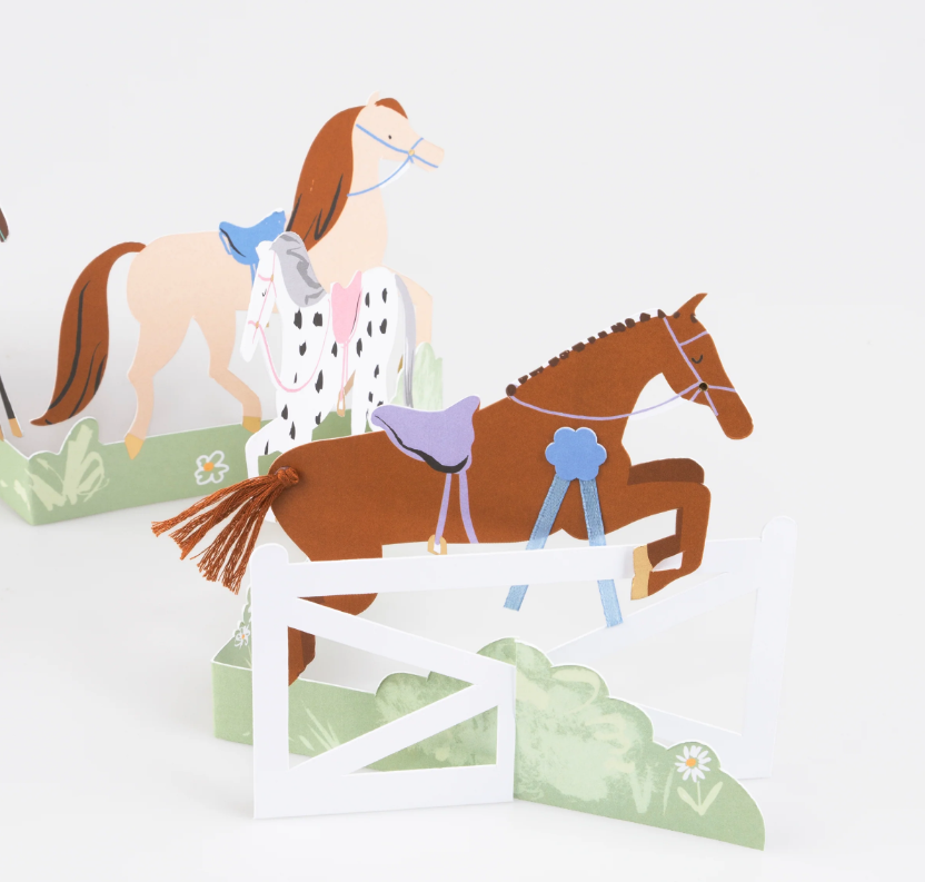 Meri Meri - Concertina Horse Card - Atlar Tebrik Kartı Tebrik Kartları