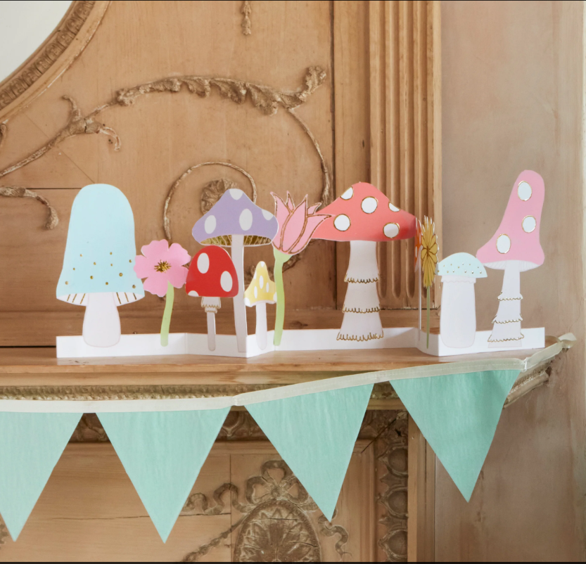 Meri Meri - Mushroom Concertina Card - Mantar Tebrik Kartı Tebrik Kartları