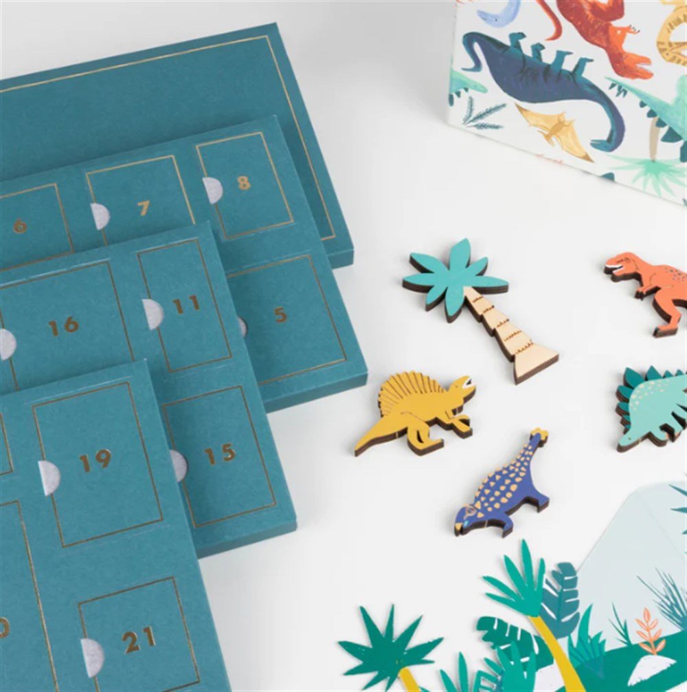 Meri Meri - Dinosaur Advent Calendar - Dinozor Advent Calendar Yeni Yıl