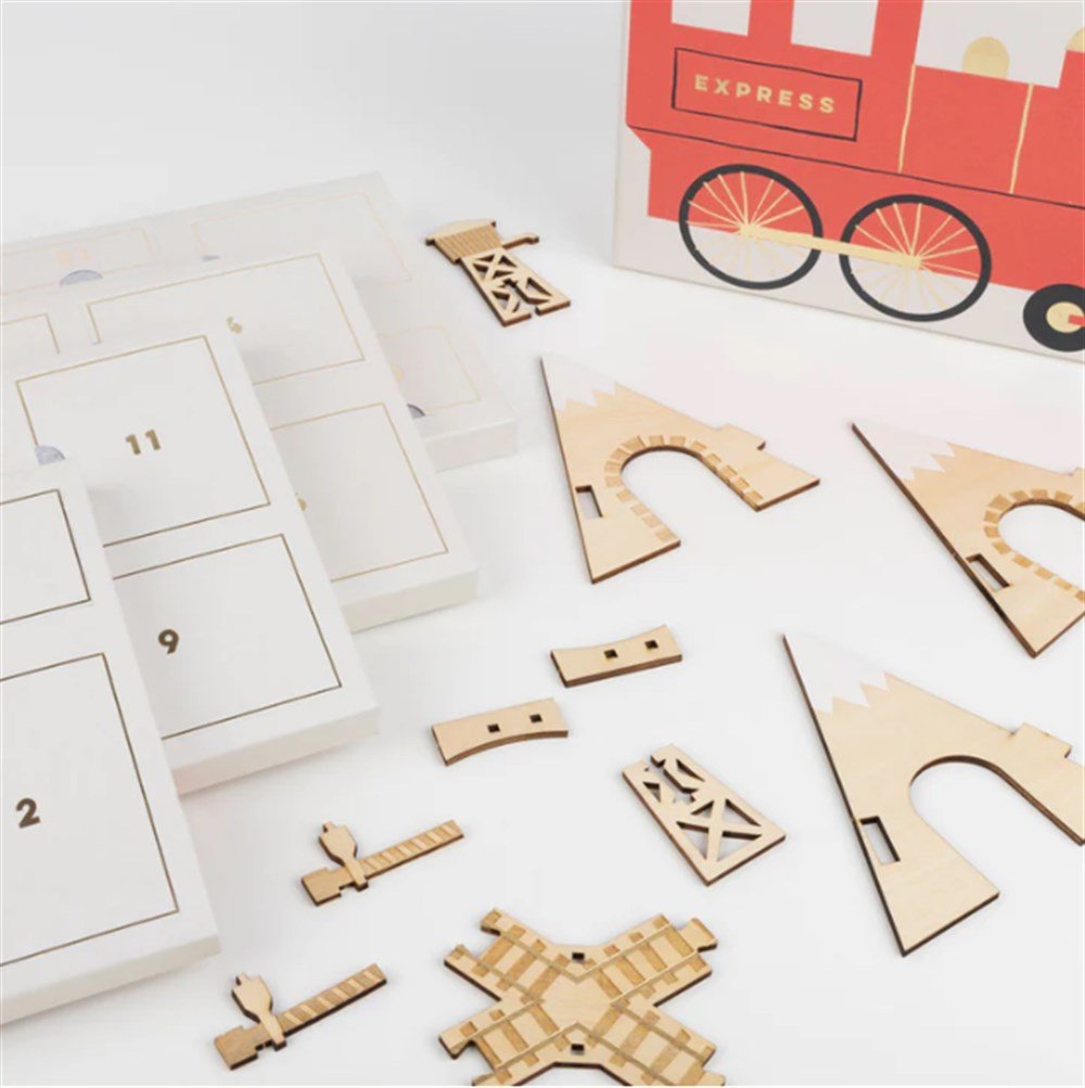 Meri Meri - Railway Train Advent Calendar - Tren Advent Calendar Yeni Yıl