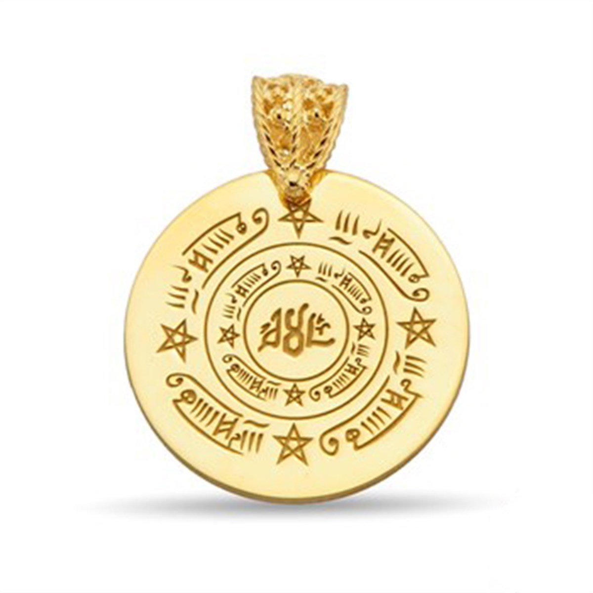 Celcelutiye Vefk Altın Kaplamalı 925 Ayar Gümüş Bayan Kolyesi