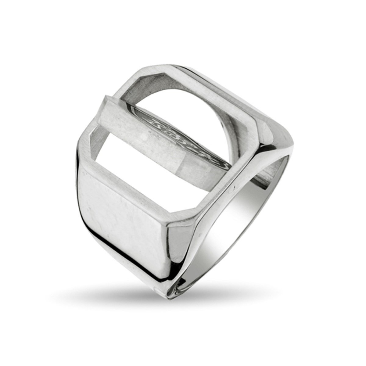 Çift Taraflı Değişebilir La Galibe İllallah Hasbünallâhu ve Ni'me'l Vekîl 925 Ayar Gümüş Erkek Yüzük