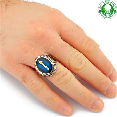 Elif Oval 925 Ayar Gümüş Erkek Yüzüğü