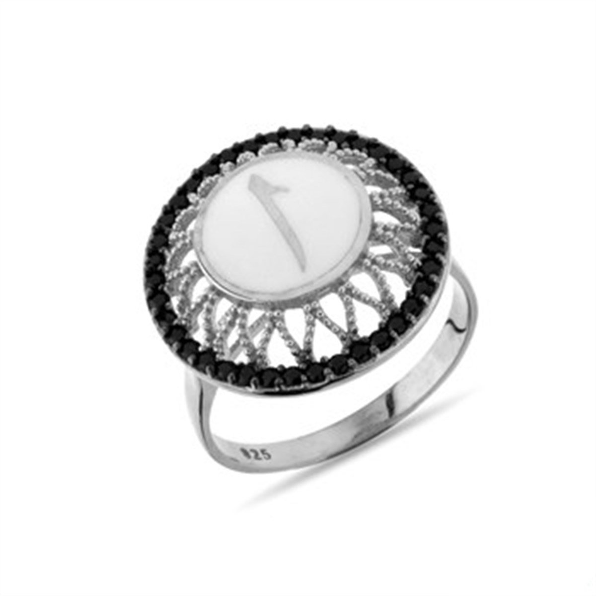 Elif Zirkon Taşlı 925 Ayar Gümüş Bayan Yüzük