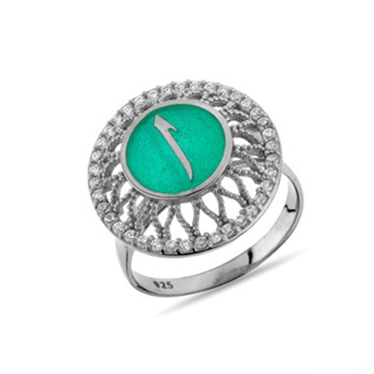 Elif Zirkon Taşlı 925 Ayar Gümüş Bayan Yüzük