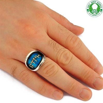 Göktürk Alfabeli TÜRK yazılı 925 Ayar Gümüş Erkek Yüzük