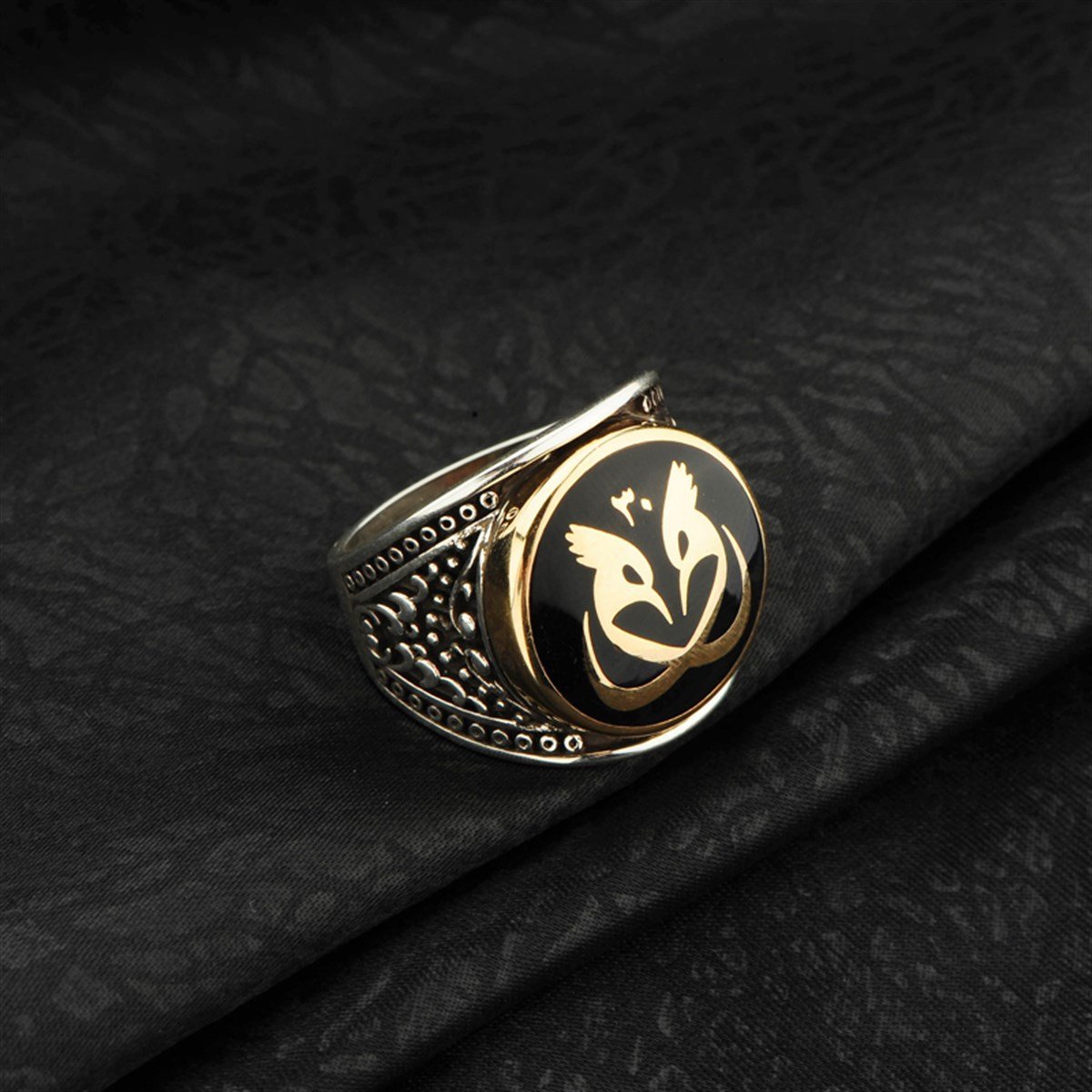 Hûd Hûd Kuşu Yüzüğü 925 Ayar Gümüş Erkek Yüzüğü