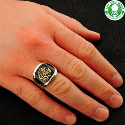 Kördüğüm Gibi Yazılı 925 Ayar Gümüş Erkek Yüzük