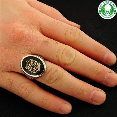 Men Dakka Dukka Eden Bulur Siyah 925 Ayar Gümüş Erkek Yüzük