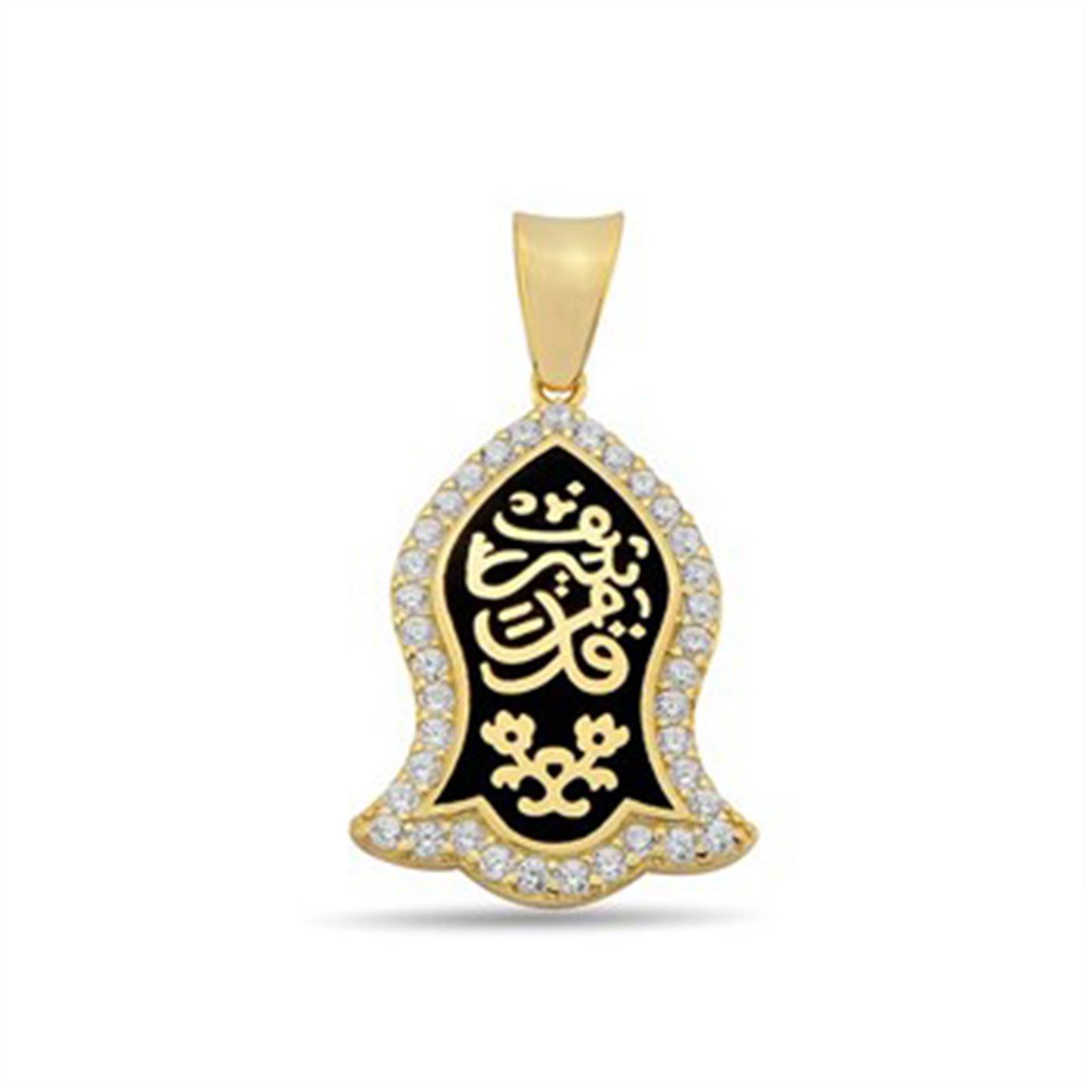 Nali Şerif Kademi Şerif Altın Kaplamalı 925 Ayar Gümüş Kolye Ucu