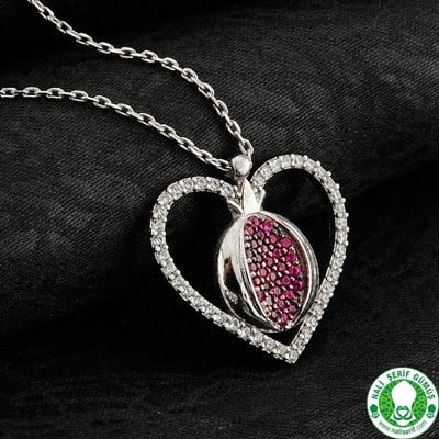 Nar Kalpli 925 Ayar Gümüş Bayan Kolyesi