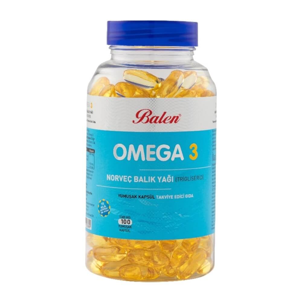  Balen Omega 3 Norveç Balık Yağı Trigliserid 100 Kapsül X 1380mg