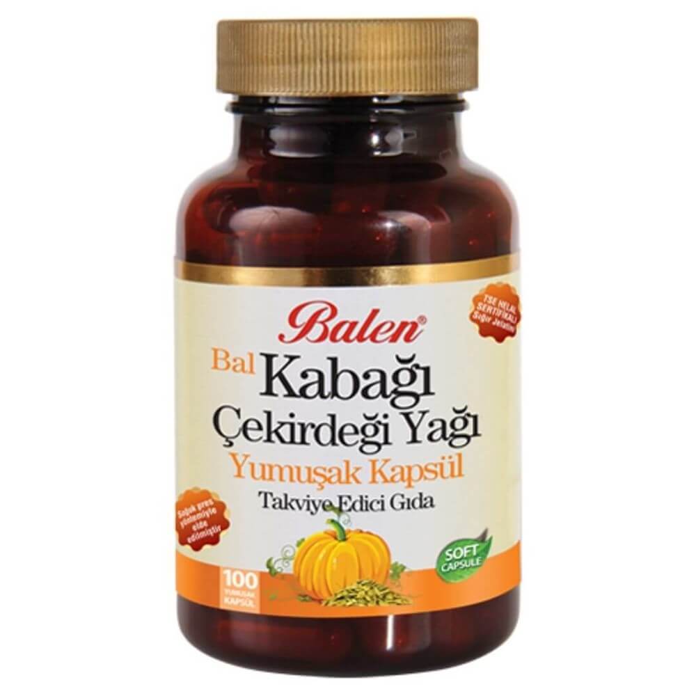 Balen Kabak (Bal Kabağı) Çekirdeği Yağı 100 Kapsül X 1380 MG