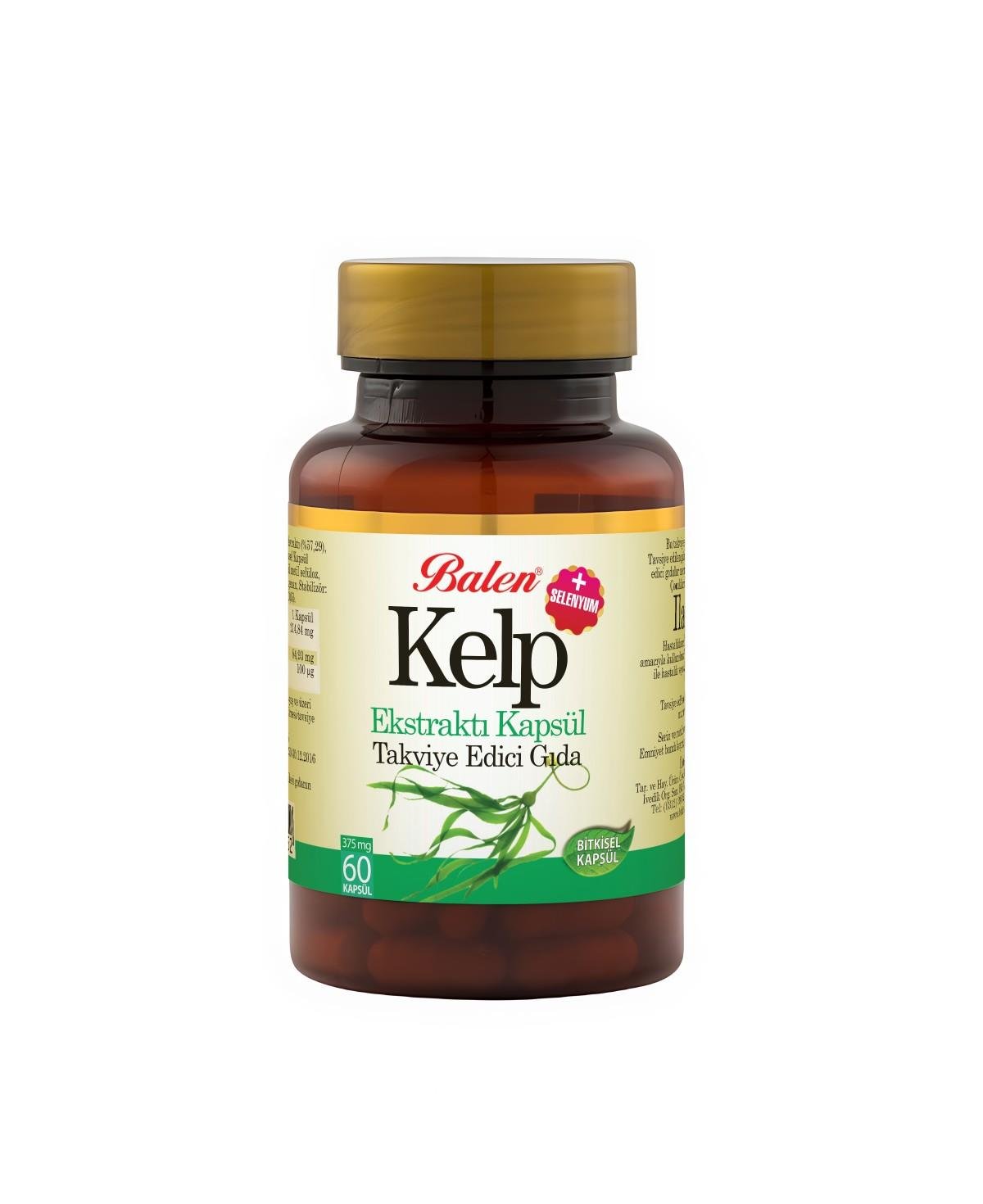 Balen Kelp Ekstraktları + Selenyum 375 Mg 60 Kapsül