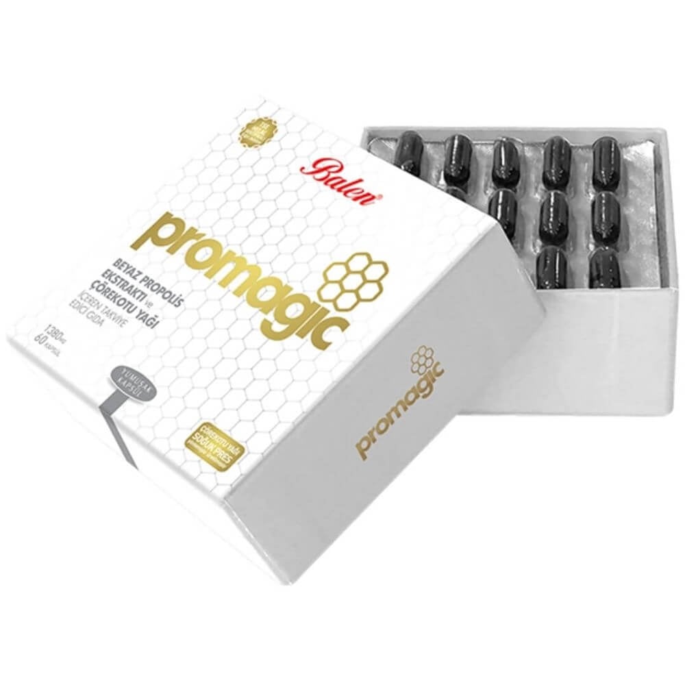 Balen Promagic Beyaz Propolis Ekstraktı ve Çörekotu Yağı Kapsül
