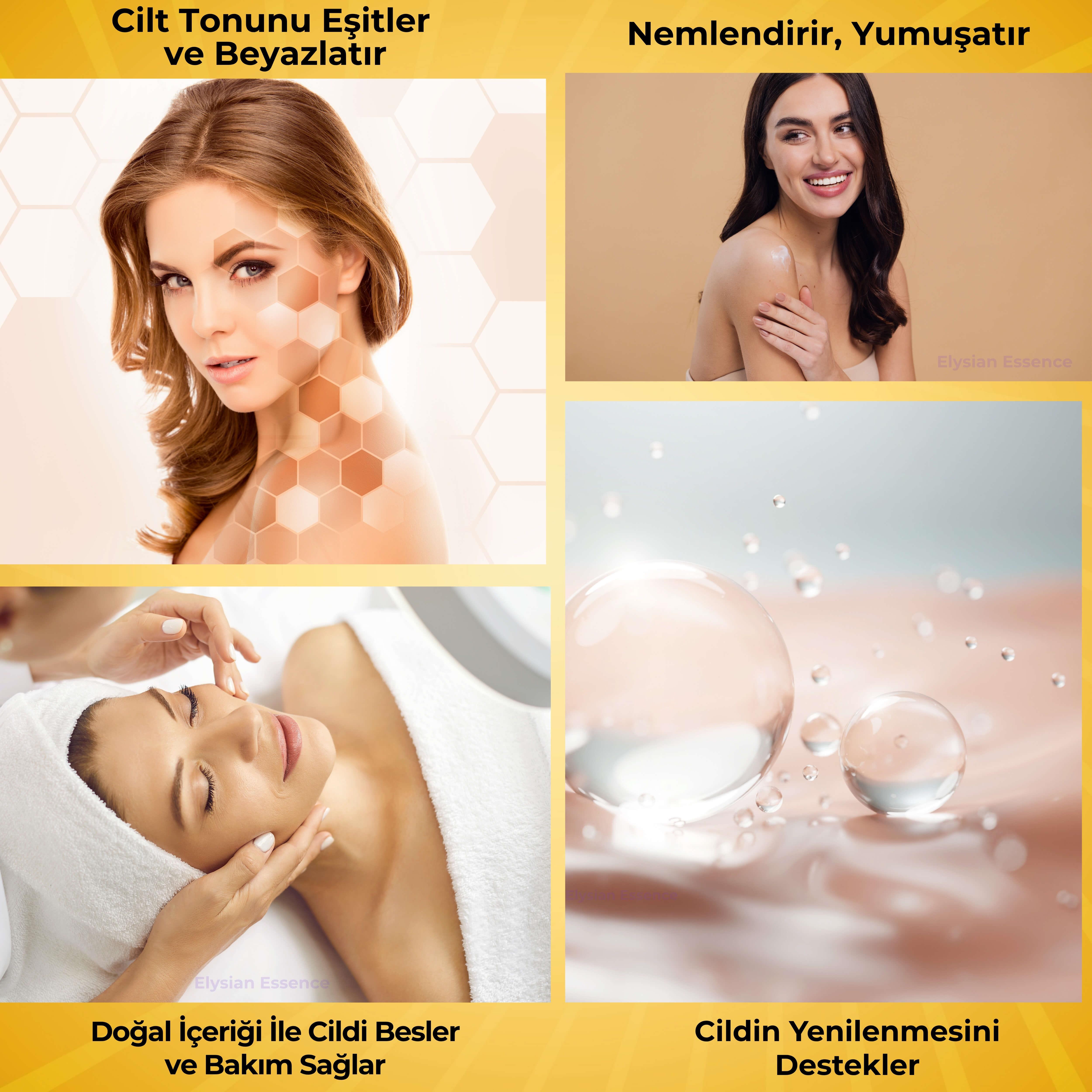 Elysian Essence Cilt Beyazlatıcı | Kararma Giderici Krem - Genital Bölge, Koltuk Altı, Bikini Bölgesi, Dirsek ve Vücut 100 ml