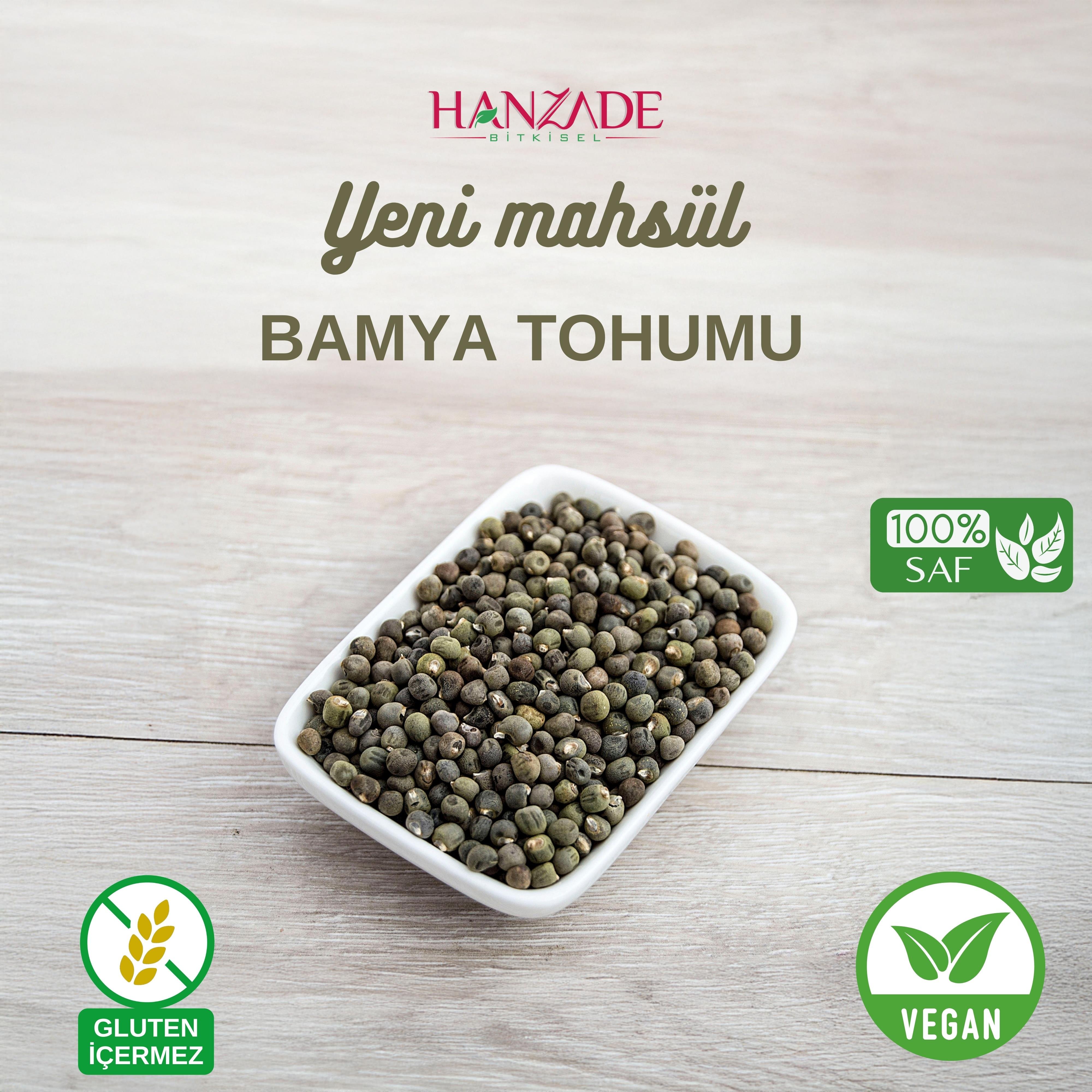 Hanzade Bitkisel Bamya Tohumu Yenilebilir, İlaçsız, Işınlama Yok, Elenmiş, Yeni Mahsül
