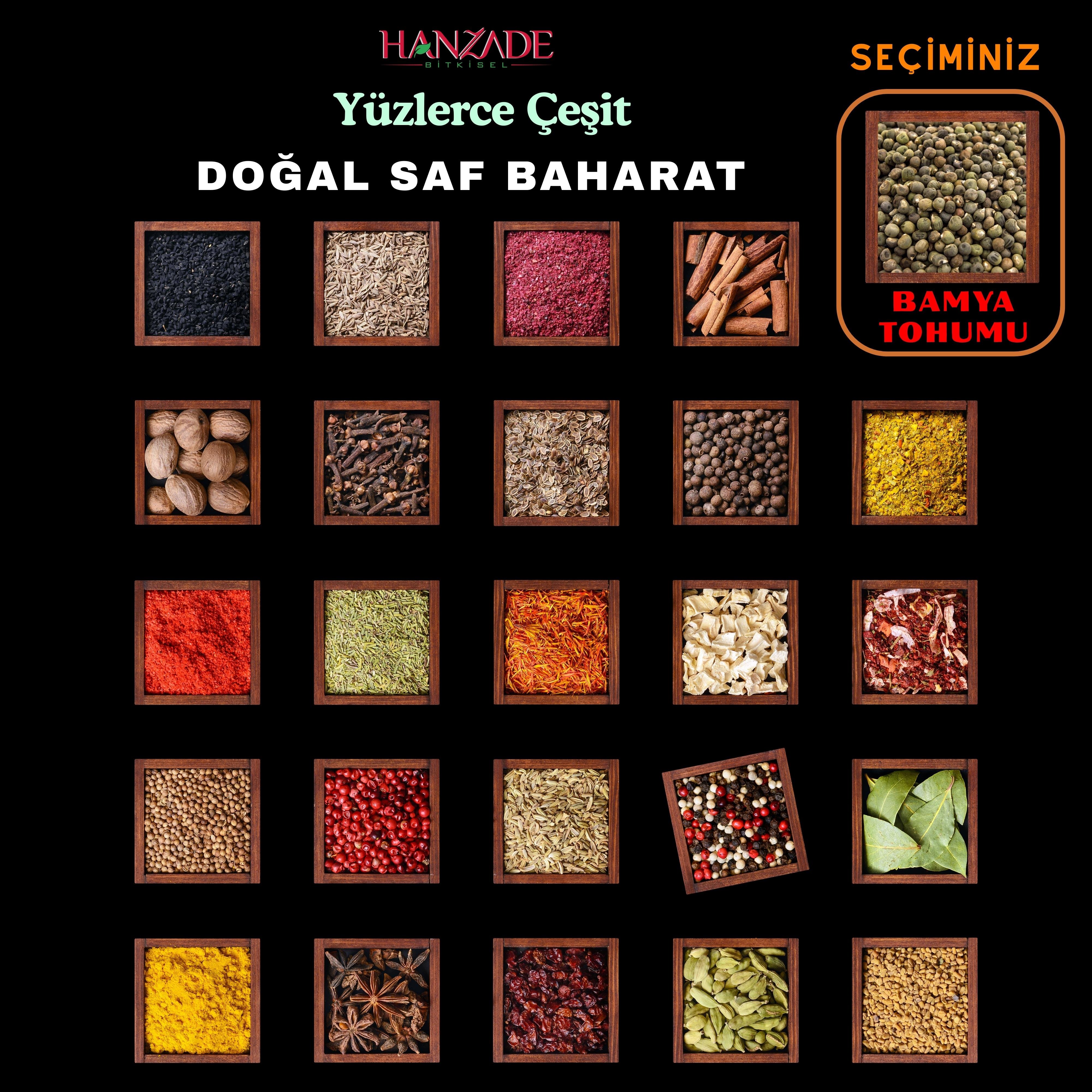 Hanzade Bitkisel Bamya Tohumu Yenilebilir, İlaçsız, Işınlama Yok, Elenmiş, Yeni Mahsül