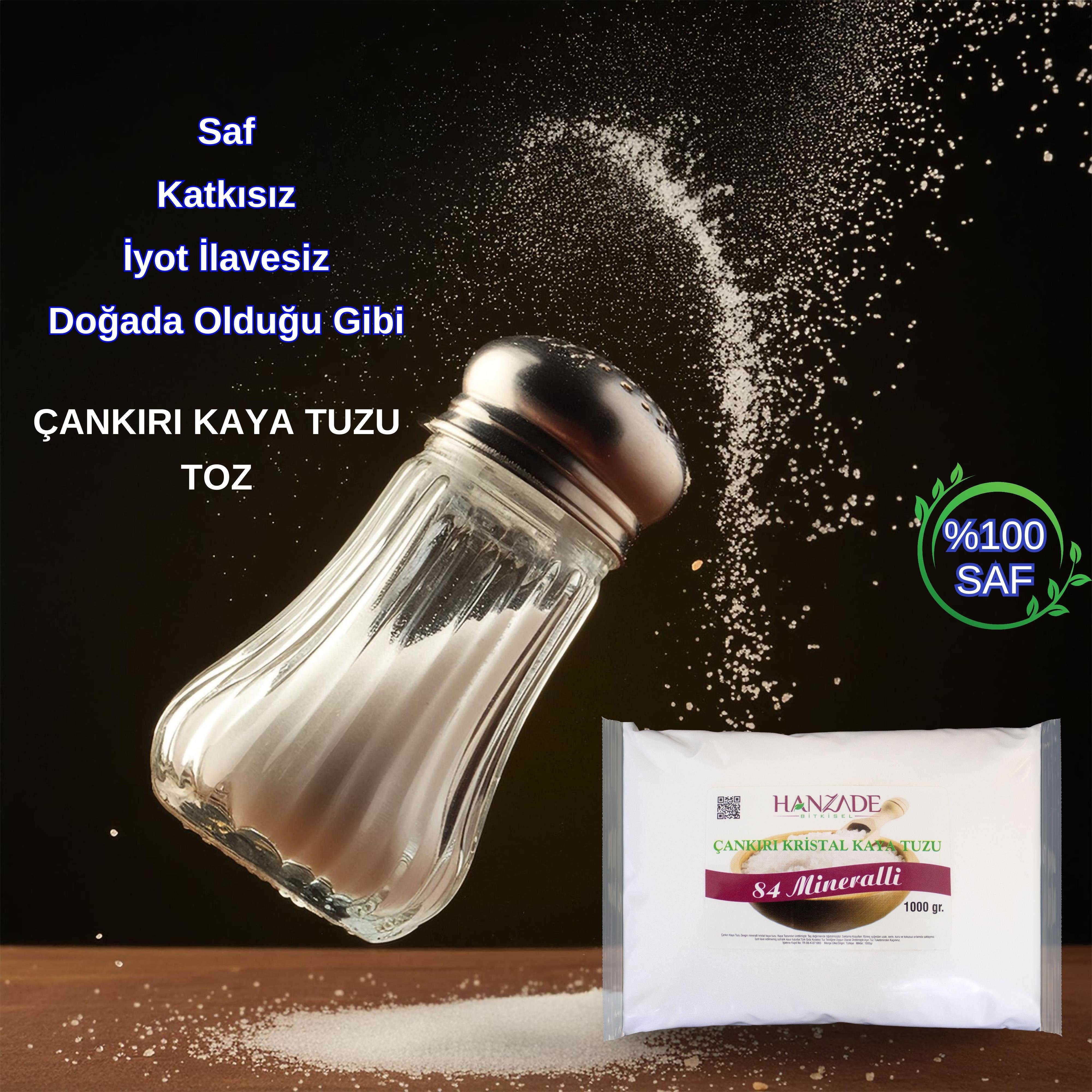 Hanzade Bitkisel Çankırı Kaya Tuzu 1 kg