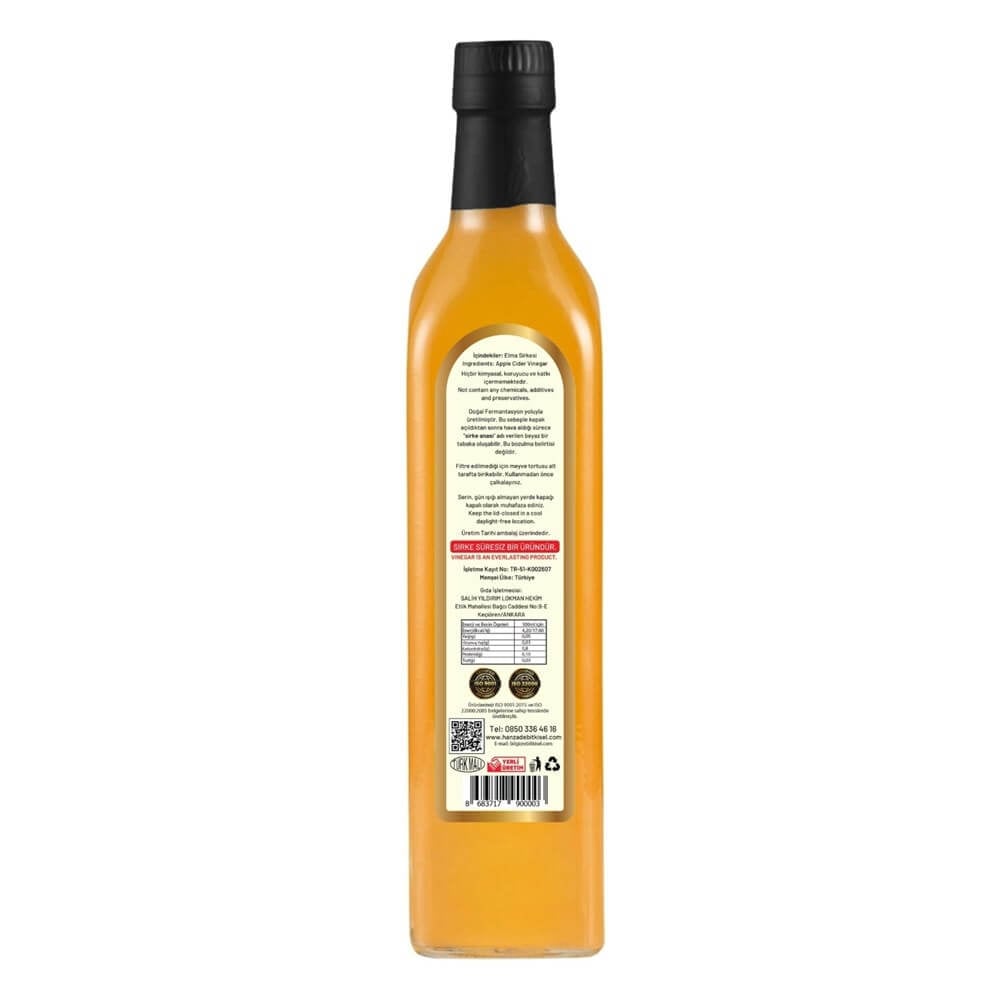 Hanzade Bitkisel Elma Sirkesi 500 ml