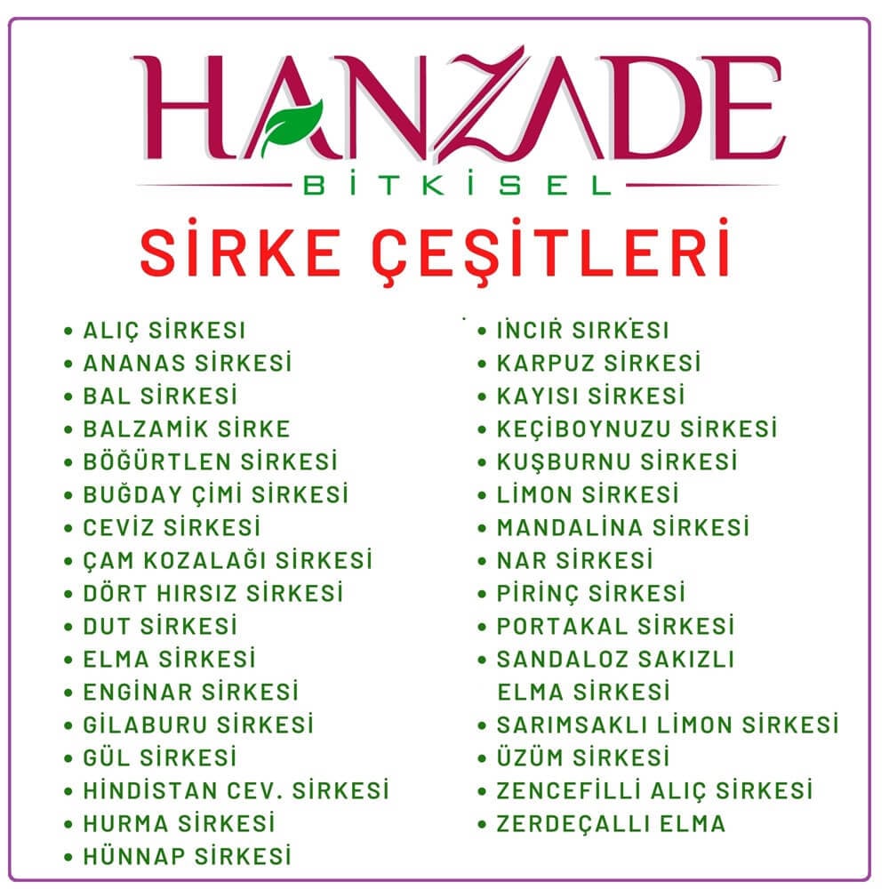 Hanzade Bitkisel Elma Sirkesi 500 ml