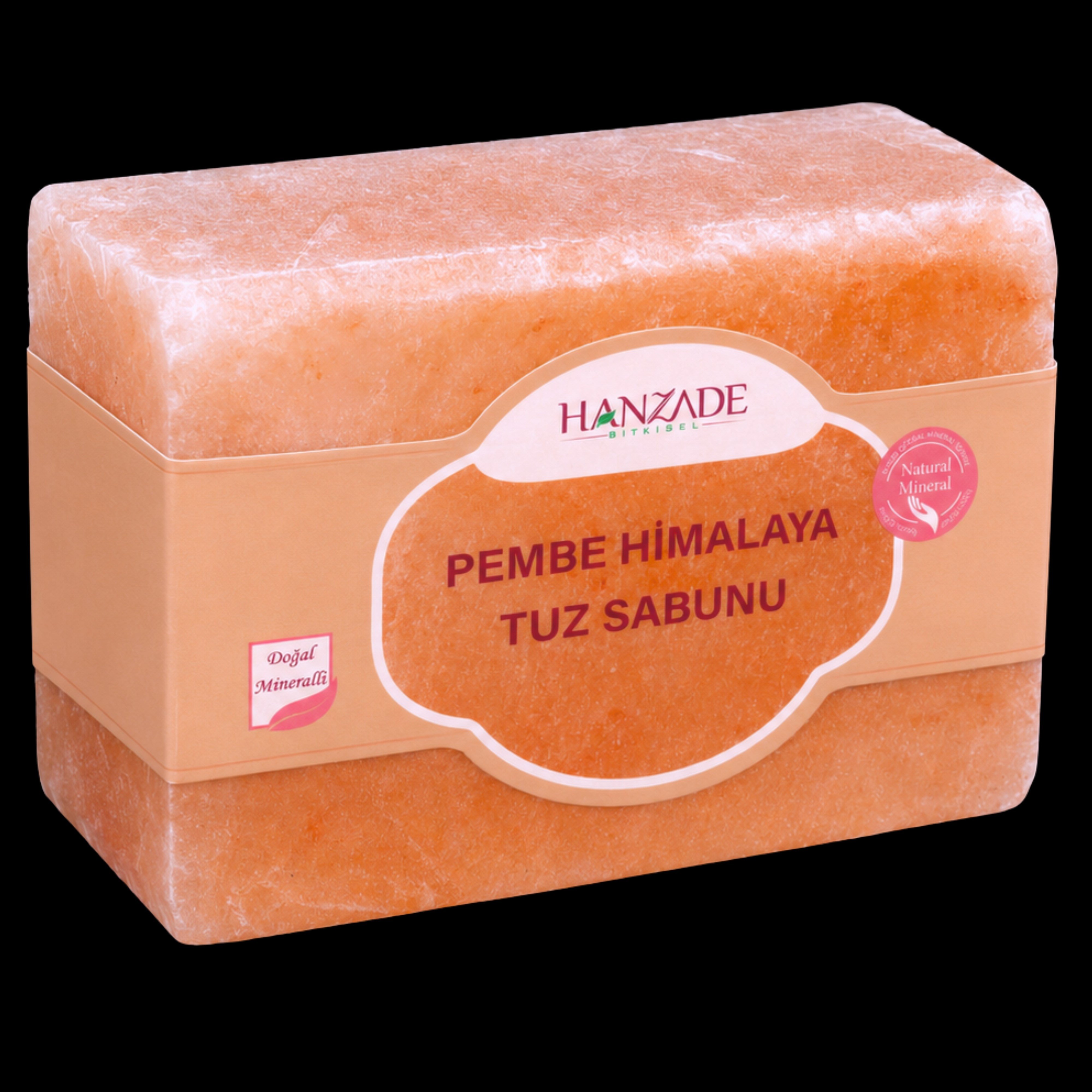 Hanzade Bitkisel Himalaya Tuz Sabunu 300-350 Gr Zengin Mineralli Doğal Saf Pembe Himalaya Kaya Tuzu Sabunu