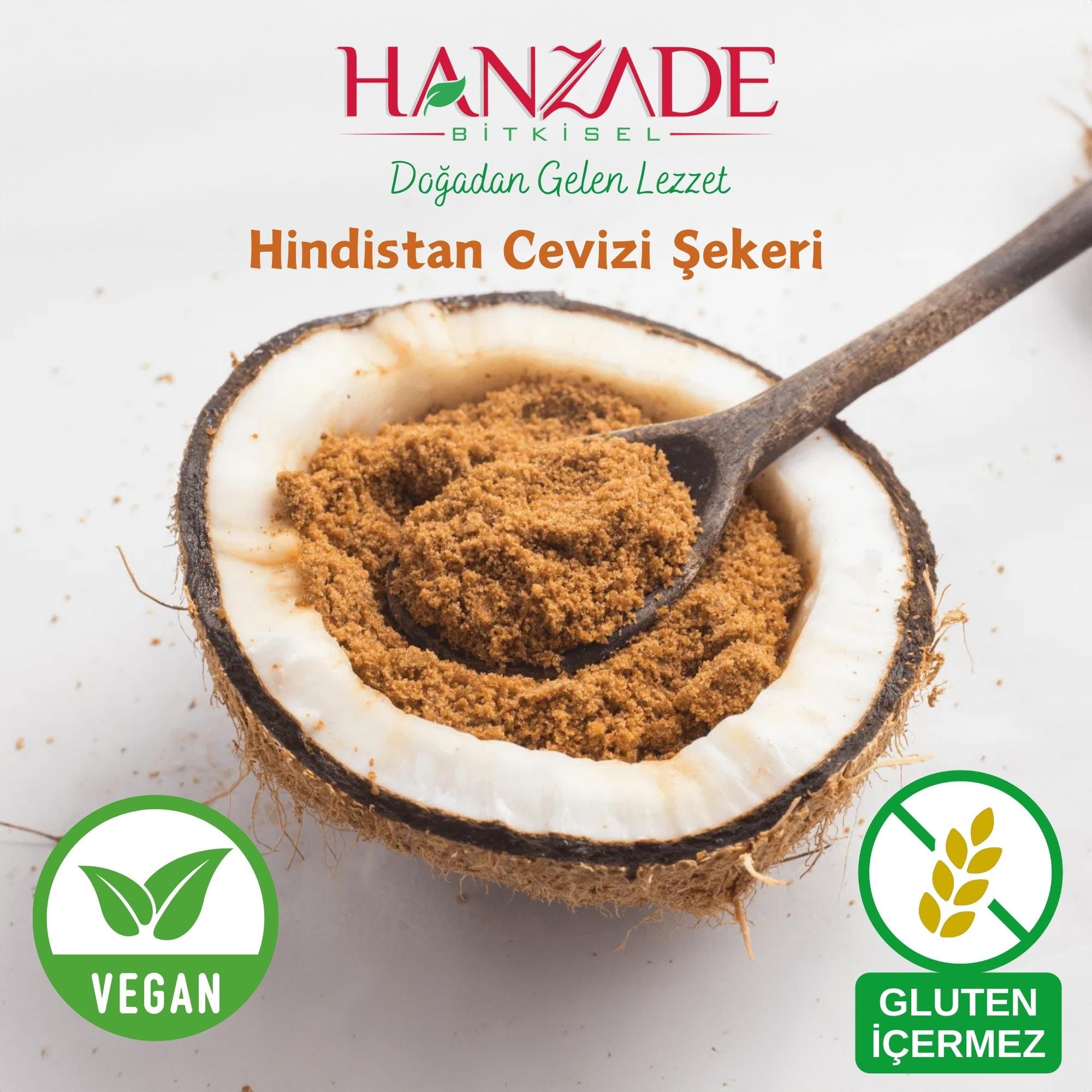 Hanzade Bitkisel Hindistan Cevizi Şekeri - Glutensiz, Vegan