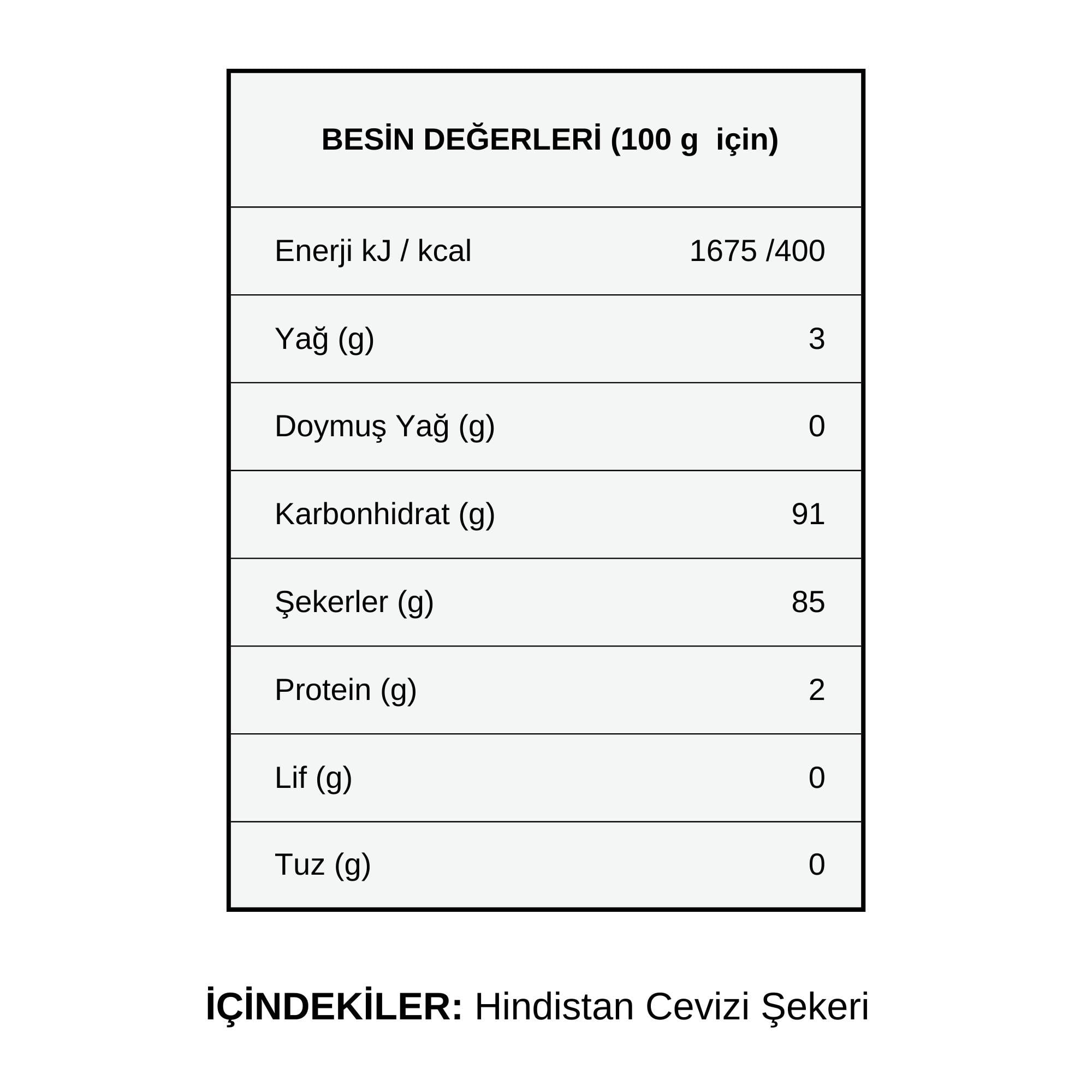 Hanzade Bitkisel Hindistan Cevizi Şekeri - Glutensiz, Vegan