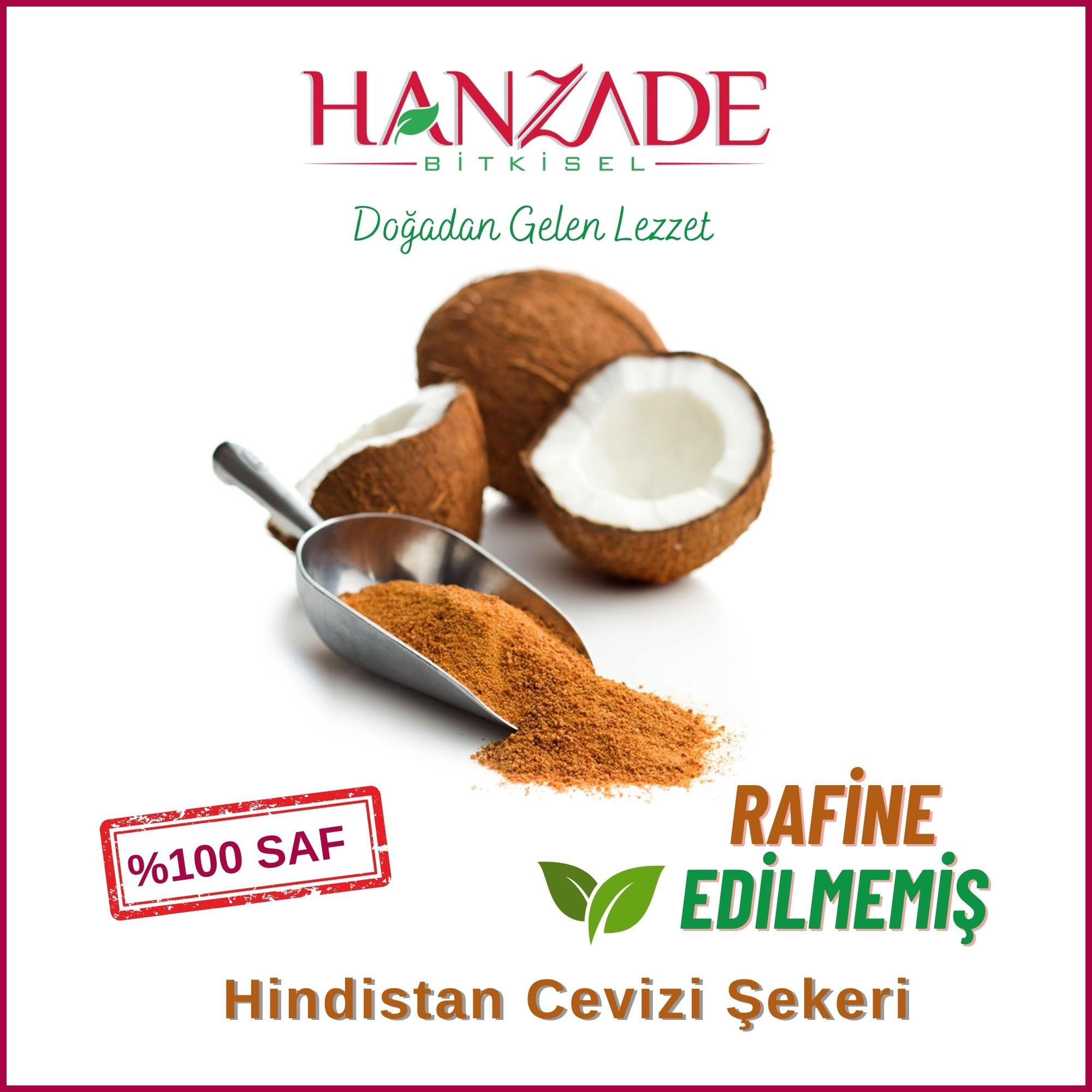 Hanzade Bitkisel Hindistan Cevizi Şekeri - Glutensiz, Vegan