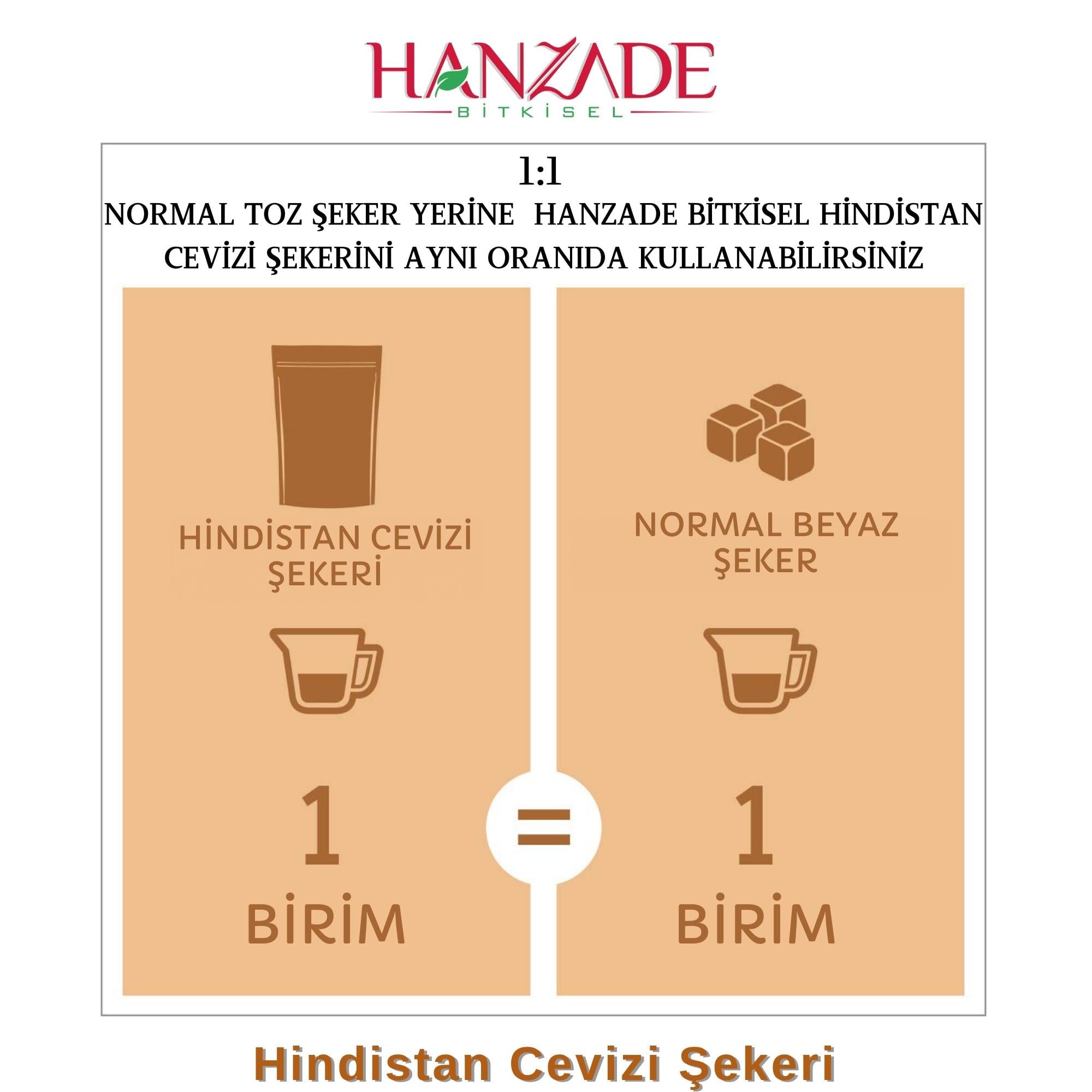 Hanzade Bitkisel Hindistan Cevizi Şekeri - Glutensiz, Vegan
