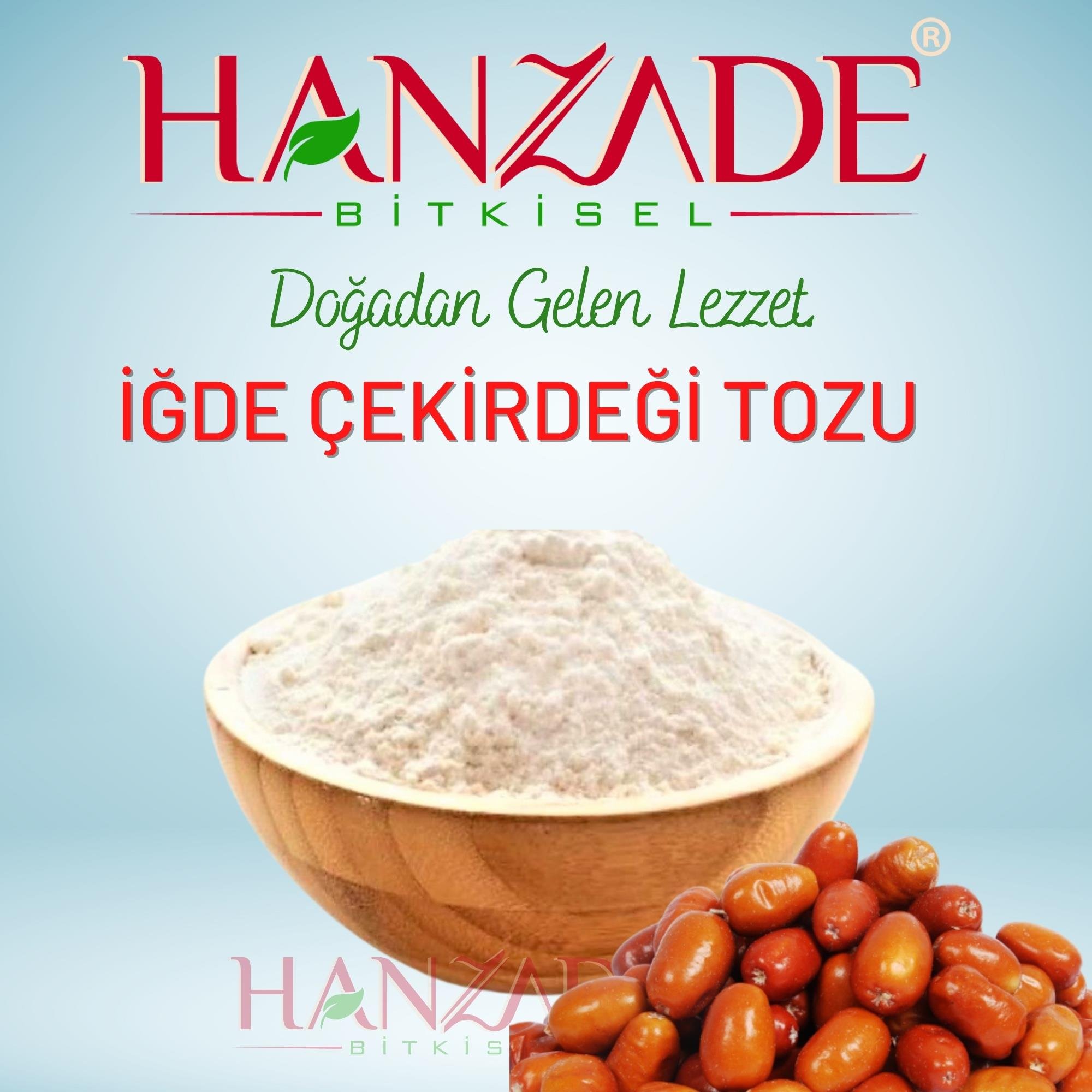 Hanzade Bitkisel İğde Çekirdeği Tozu Taze Öğütülmüş Günlük Çekim