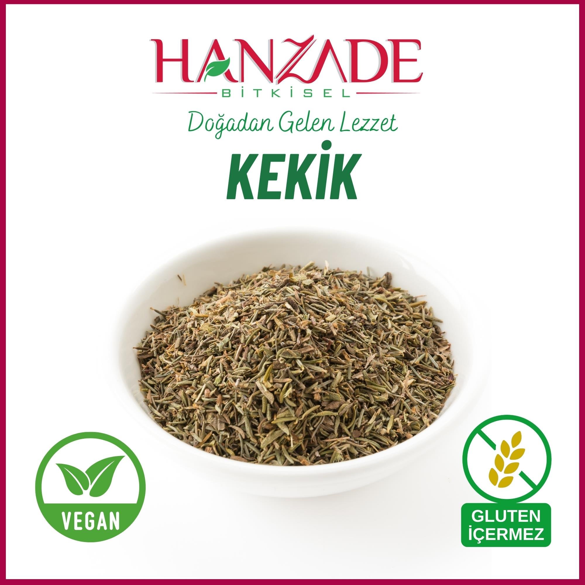 Hanzade Bitkisel Kekik Bilye Kekikten Öğütülmüş, Saf, Karışımsız