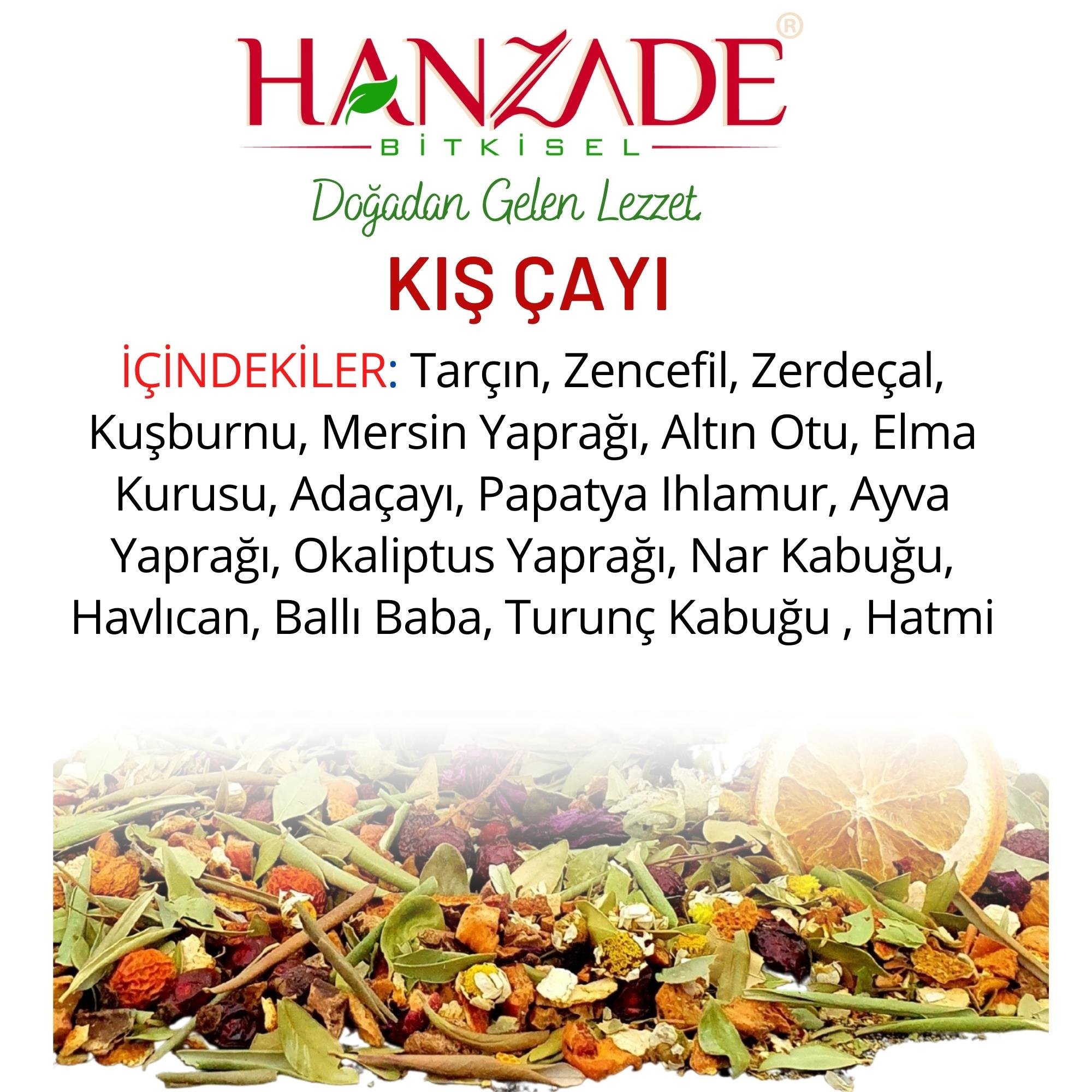 Hanzade Bitkisel Kış Çayı 200 Gr Zengin İçerikli