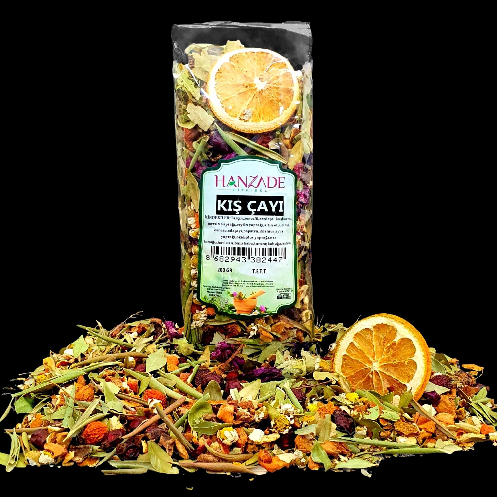 Hanzade Bitkisel Kış Çayı 200 Gr Zengin İçerikli