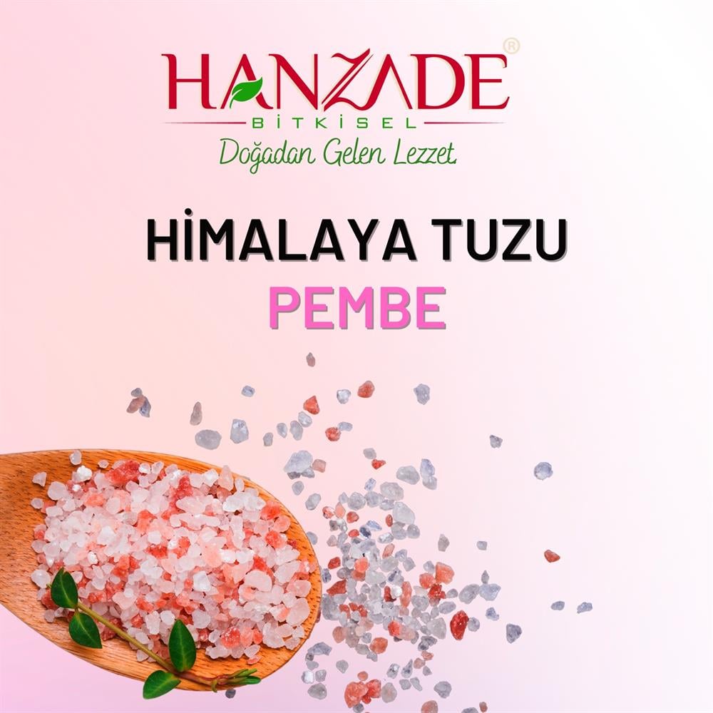 Hanzade Bitkisel Pembe Himalaya Tuzu Granül Tane