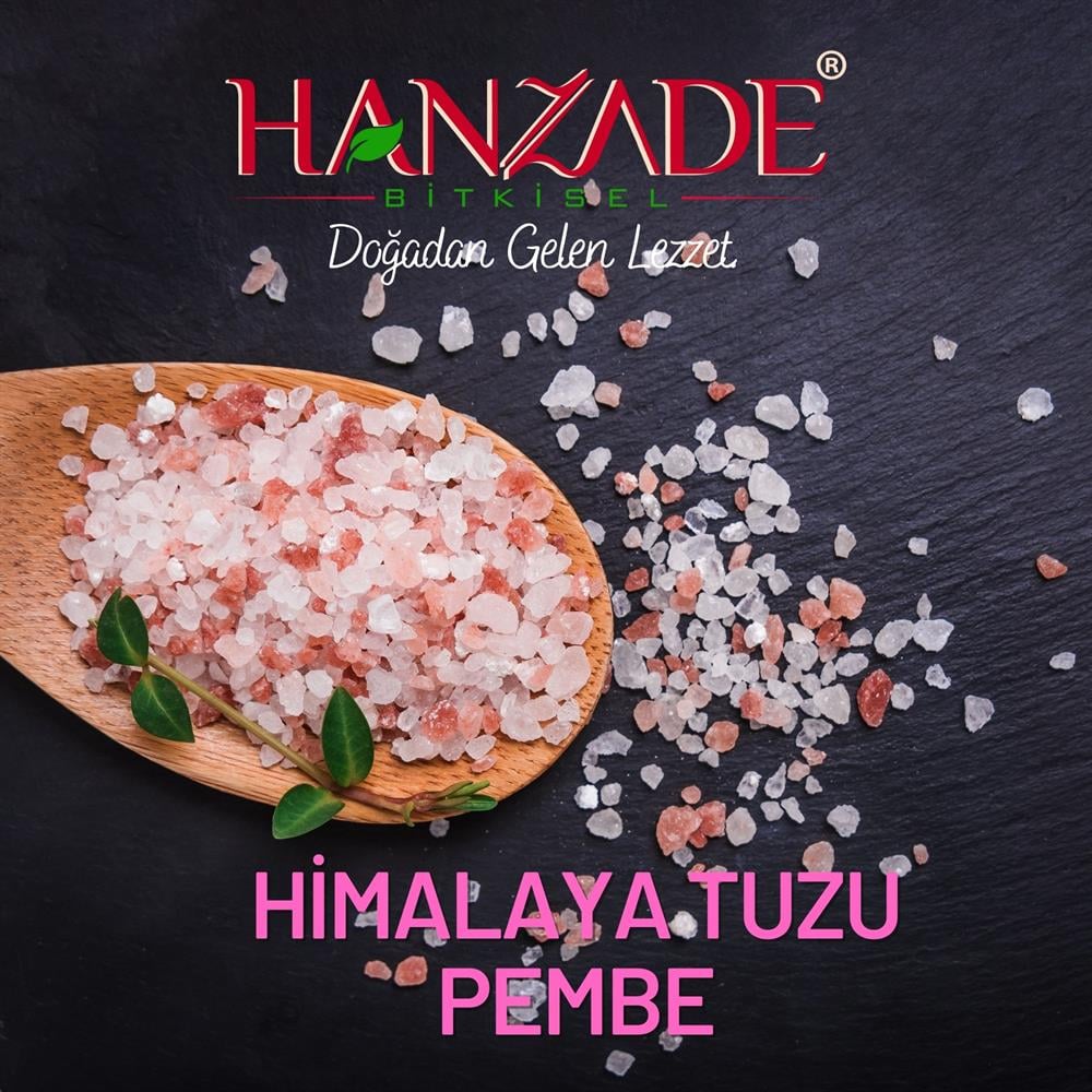 Hanzade Bitkisel Pembe Himalaya Tuzu Granül Tane