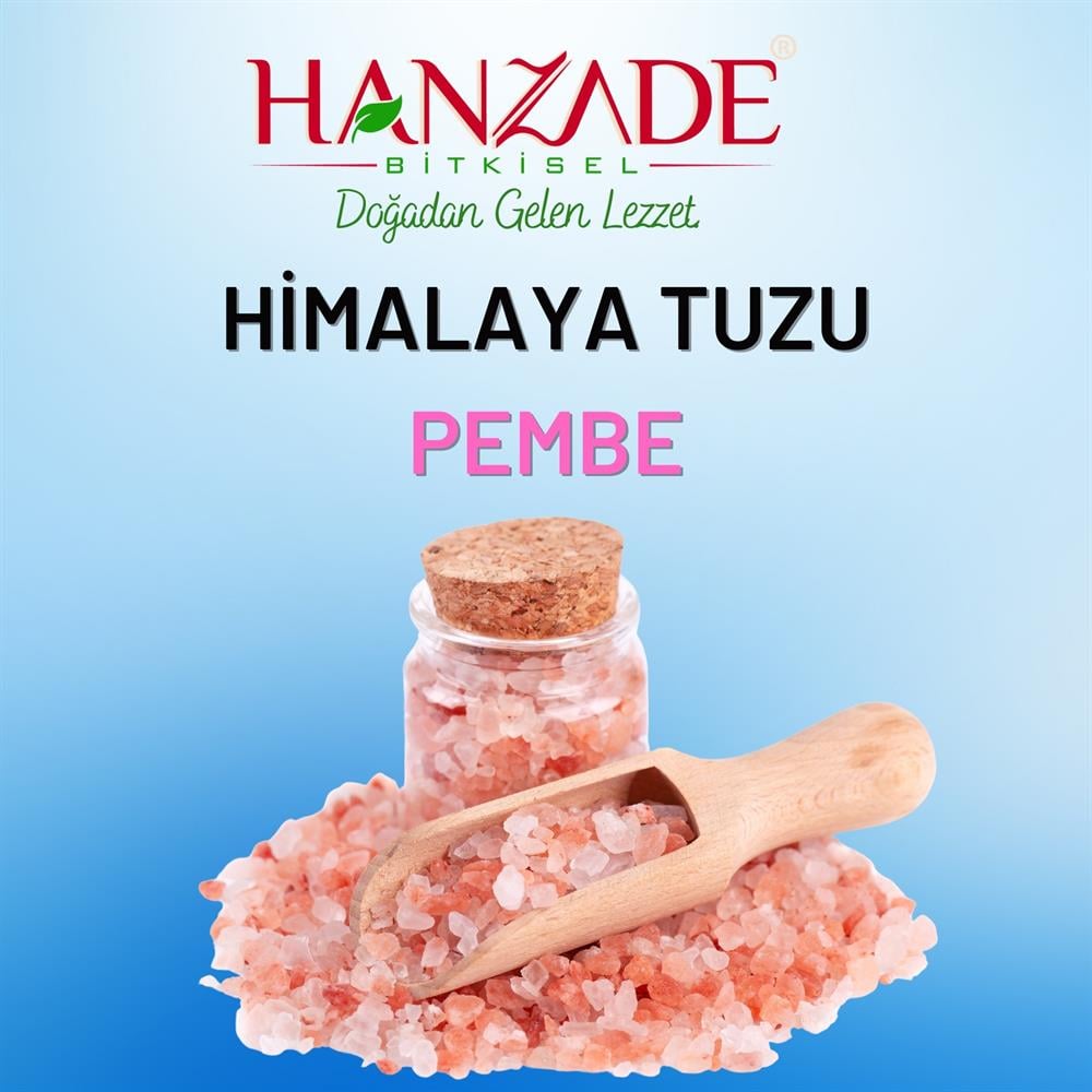Hanzade Bitkisel Pembe Himalaya Tuzu Granül Tane