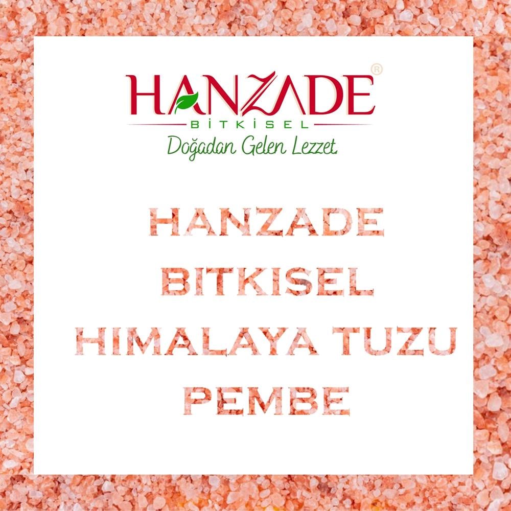 Hanzade Bitkisel Pembe Himalaya Tuzu Granül Tane
