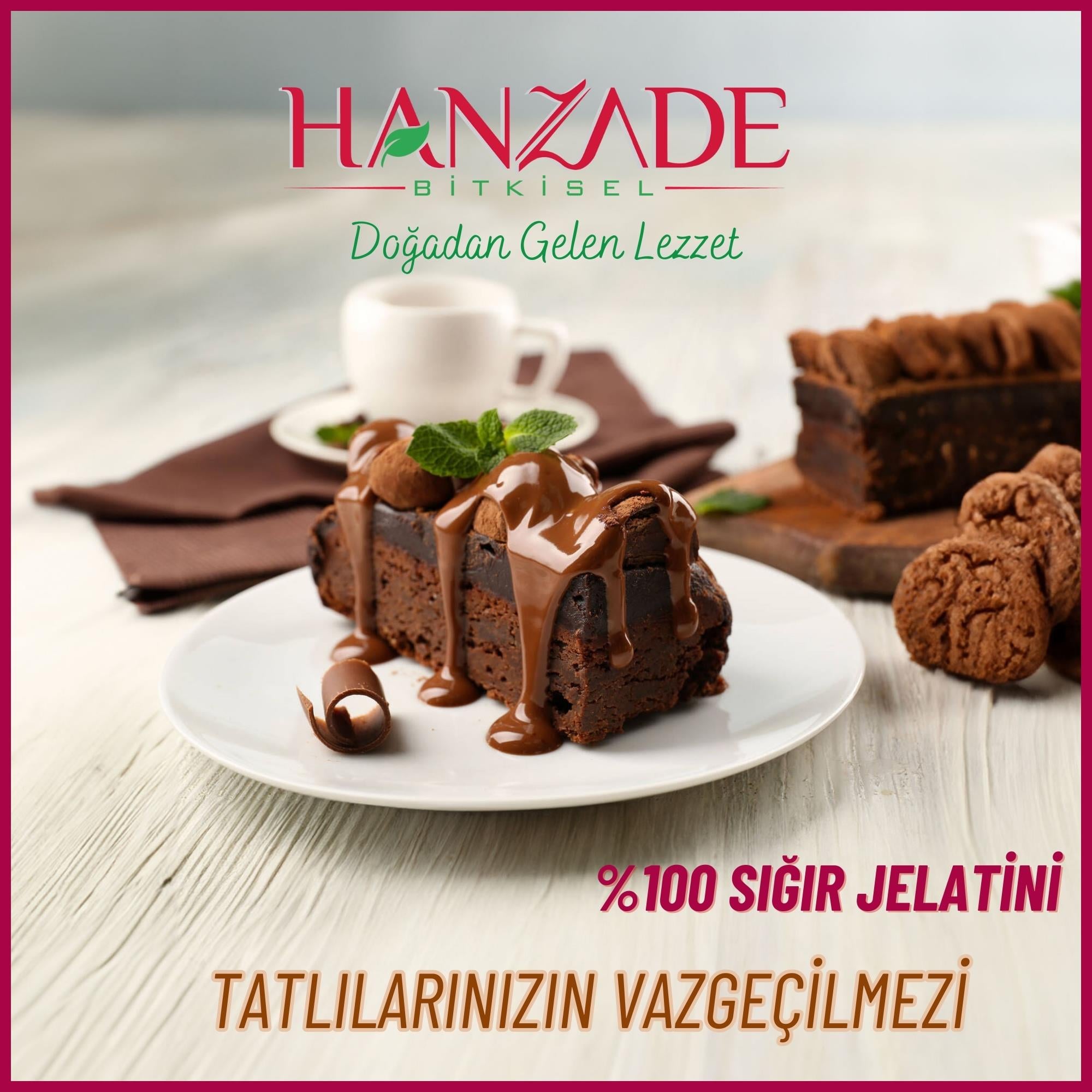 Hanzade Bitkisel Toz Jelatin %100 Saf Sığır Jelatini 240 Bloom