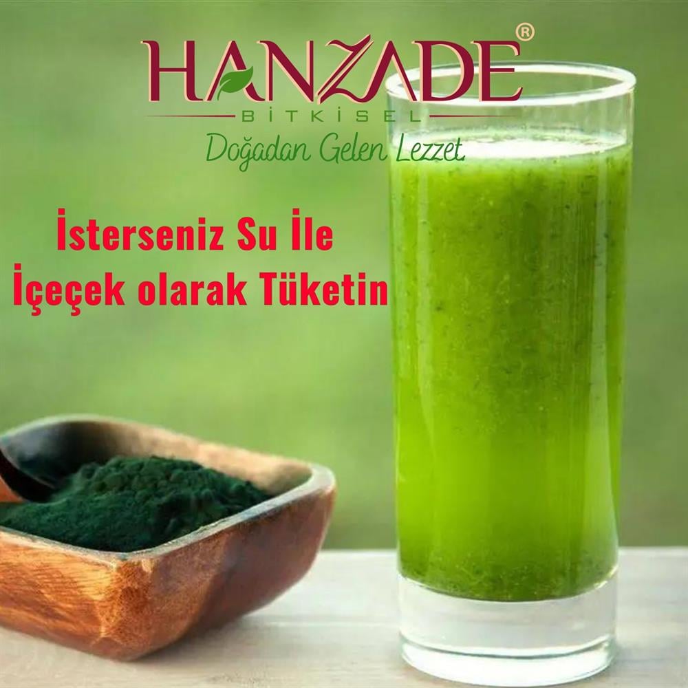 Hanzade Bitkisel Yenilebilir Spirulina Yosun Tozu